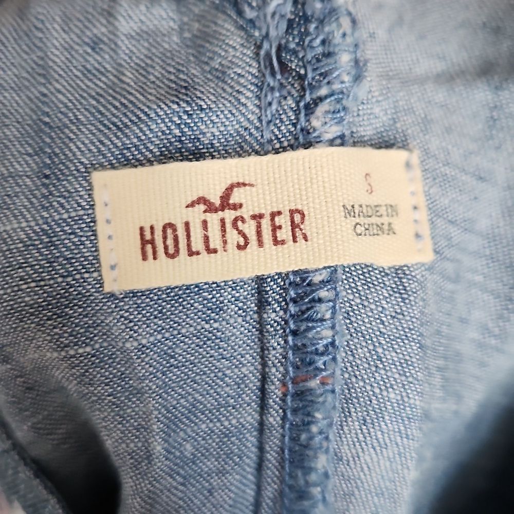 Hollister Chambray Embroidered Mini Dress - Picture 5 of 9